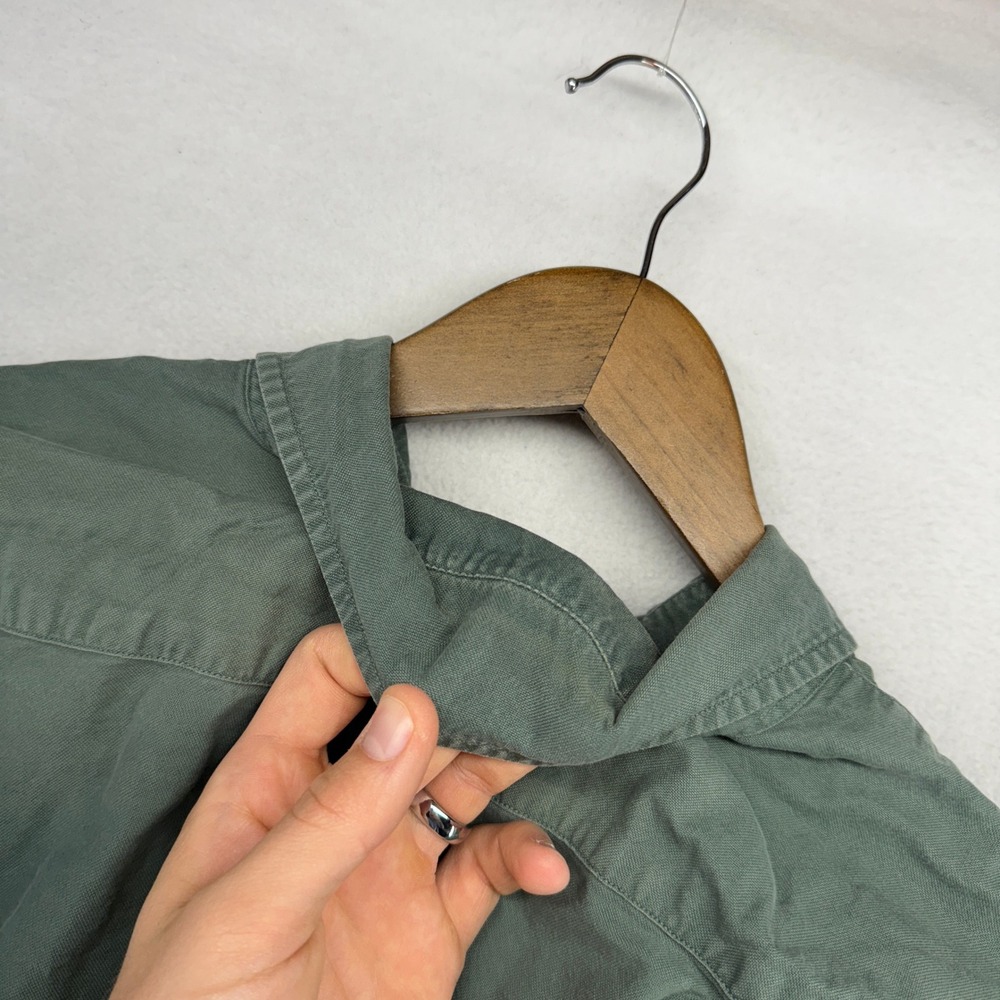 Ralph Lauren Button Down Shirt Mens 2XB 2XL Big Tall Green Oxford OCBD Thick - Picture 9 of 10